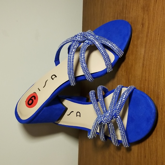 Royal Blue Unisa Sparkly Semiformal Slipper - Picture 4 of 7